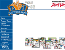 Tablet Screenshot of danvershardware.com